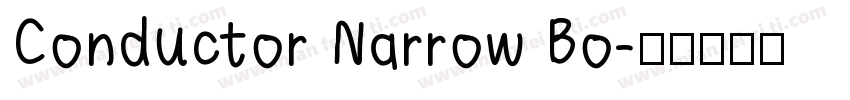 Conductor Narrow Bo字体转换